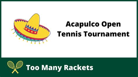 acapulco open draw|Acapulco Open 2024